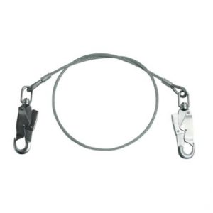 CABO DE VIDA ACERO 1.80 x 1/4 MOSQUETON STANDARD