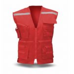 CHALECO BLACK BULL GEOLOGO POPLIN AZUL/NARANJO