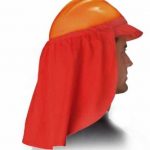 CUBRE NUCA CASCO POPLIN BLACK BULL NARANJO