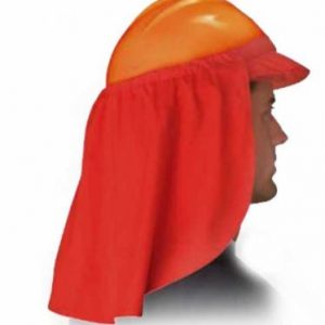 CUBRE NUCA CASCO POPLIN BLACK BULL NARANJO