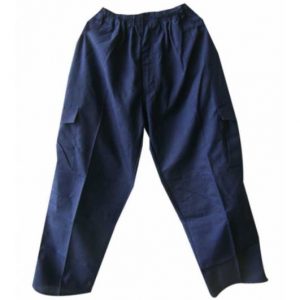 PANTALON POPLIN CARGO / AZUL
