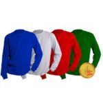 POLERA MANGA LARGA ALGODÓN VARIOS COLORES