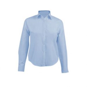 BLUSA OXFORD MANGA LARGA MUJER